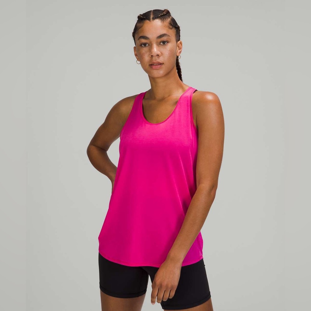 Lululemon Essential tank top pleated pink size 2 w1bsas
